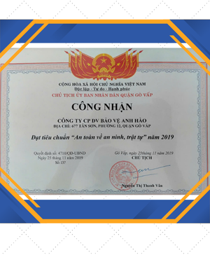 Thành tựu năm 2019